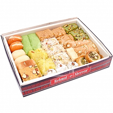 2KG Mix Mithai Box - Rehmat-e-Shereen Sweets