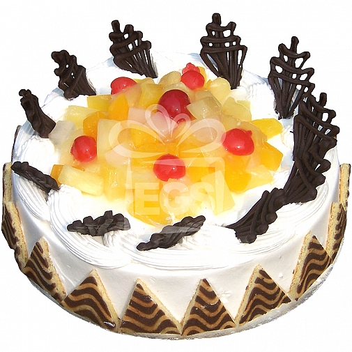 2Lbs Designer Fruit Cocktail Cake - Serena Hotel