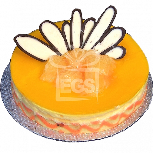 2Lbs Designer Orange Mouse Cake - Serena Hotel