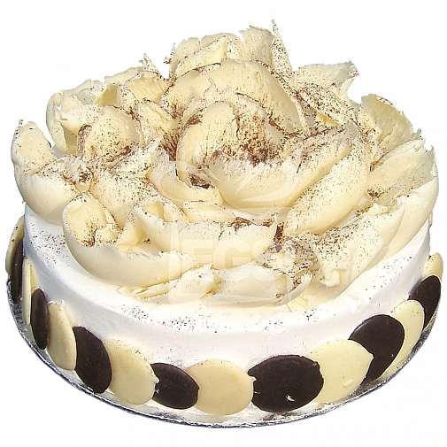 2Lbs Designer White Chocolate Leaf Cake - Serena Hotel