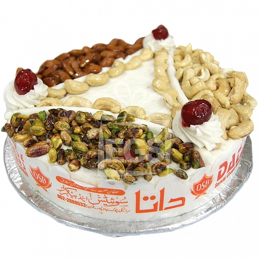 2Lbs Dry Fruit Butter Cream Cake - Data Bakers