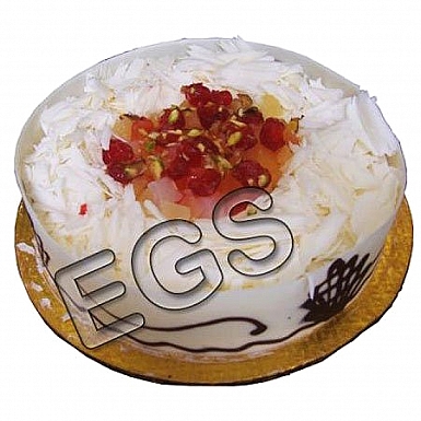 2Lbs White Fruit Cocktail Cake - Tehzeeb Bakers