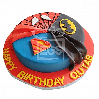 6lbs Super Hero designer cake from pie in the sky