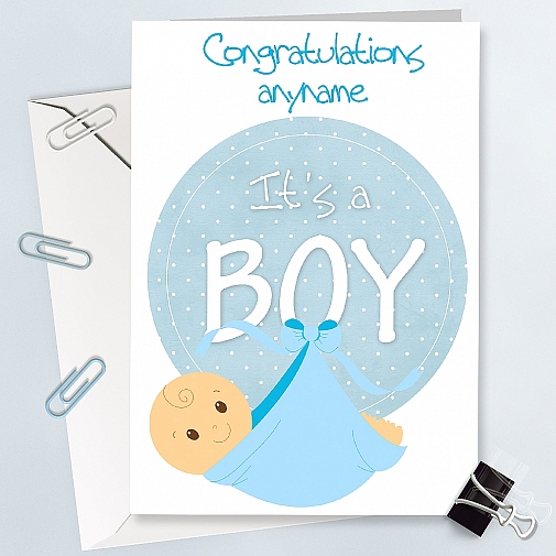 Baby Boy - Personalised Cards