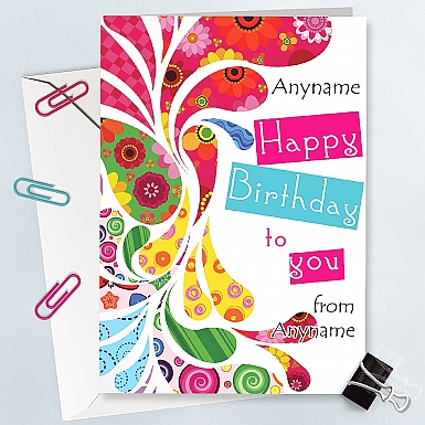Happy Birthday - Personalised Cards 