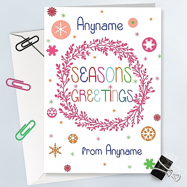Seasons Greetings-Personalised Card