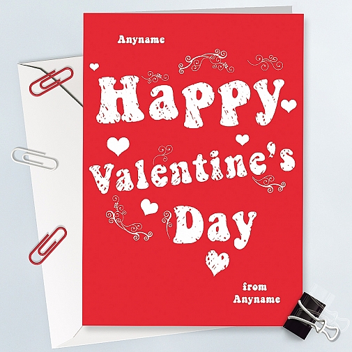 Valentines Day-Personalised Card