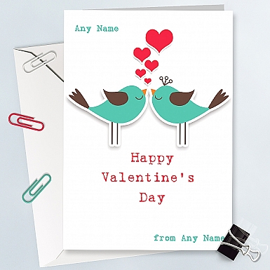 Happy Valentine Day-Personalised Card