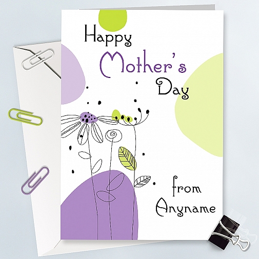 Mothers Day Card - Personalised Card