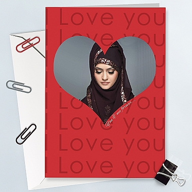 Valentines Day Photo Card - Personalised Card