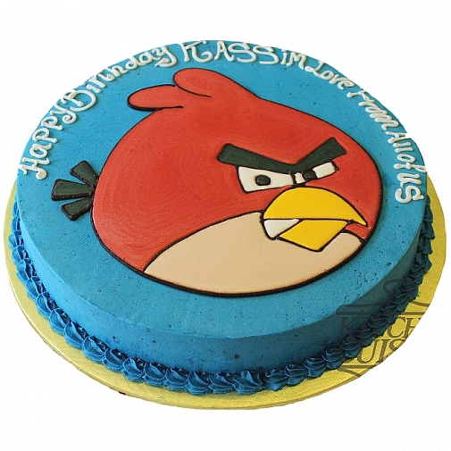 4Lbs Angry Blue Bird Cake - Kitchen Cuisine