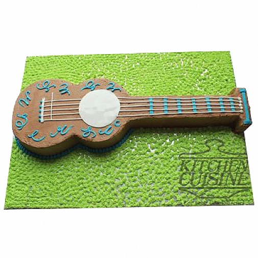 5Lbs Chocolate Guitar Cake - Kitchen Cuisine