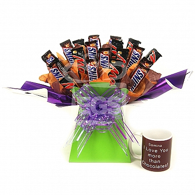 Chocolates Bouquet and Mug Hamper