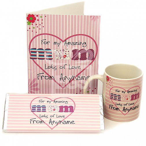 Amazing Mum Card + Mug + Chocolate