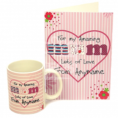 Amazing Mum Card+Mug