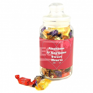 Sweet Hearts-Personalised Candies Jar