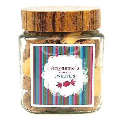 Personalised Cookies Jar-Favourite Sweets