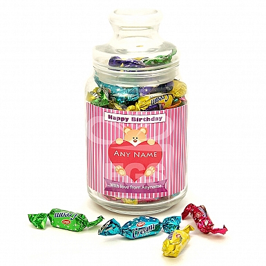 Happy Birthday Candy Jar - Personalised Jar