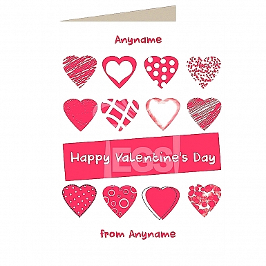 Happy Valentines Day-Personalised Card