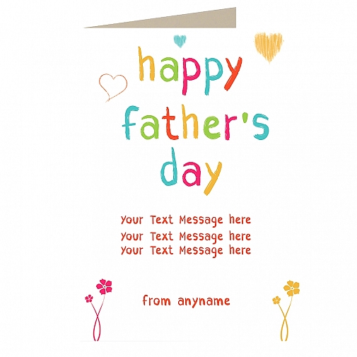 Happy Delightful Fathers Day - Personalised Card