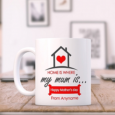 Home is where Mum is-Personalised Mug