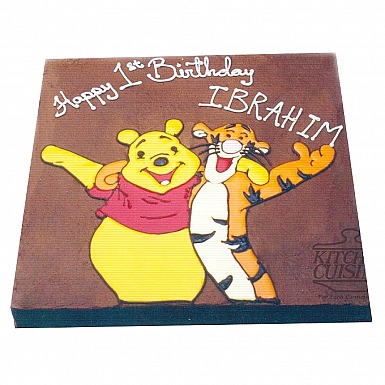 4Lbs Tiger and Pooh Cake - Kitchen Cuisine