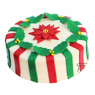5Lbs Christmas Decorative Cake - Kitchen Cuisine