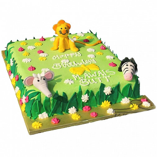 5Lbs Safari Park Cake - Kitchen Cuisine