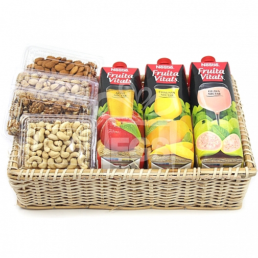 Juices and Dry Fruits Lovers Gift Hamper