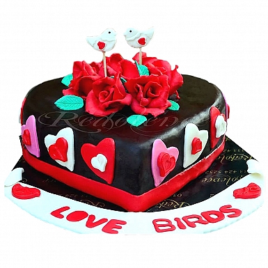 2Lbs Love Birds Cake - Redolence Bake Studio