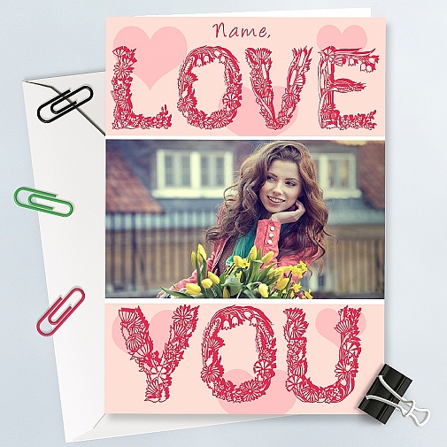 Love You-Personalised Photo Card