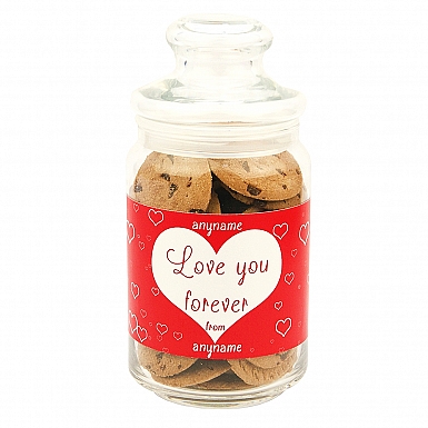 Love You Forever-Chocolate Chip Cookies Jar