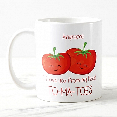 Love You from my head to my toes-Personalised Mug