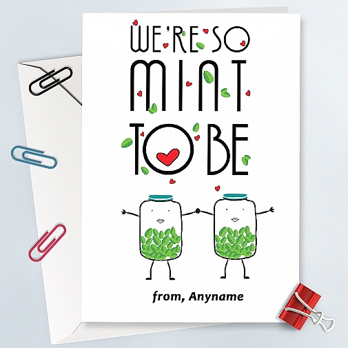Mint to be-Personalised Card