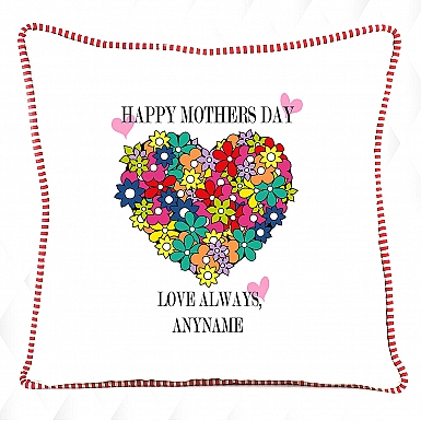 Mother's Day Multicolor floral Cushion