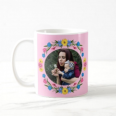 Mother's Day Floral Photo Mug