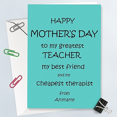Multitalented Mother-Personalised Card