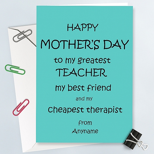 Multitalented Mother-Personalised Card