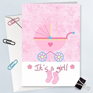 It's a Girl Greeting Card