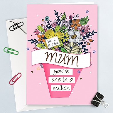 One in a million Mum-Greeting Card