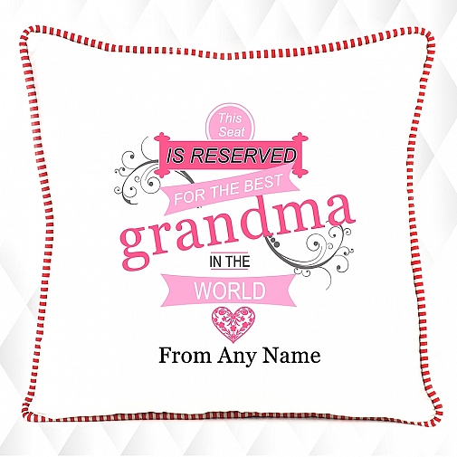 Reserved for Grandma-Personalised Cushion