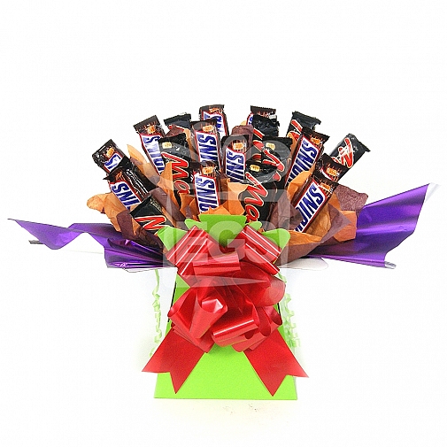 Snickers and Mars Chocolate Bouquet