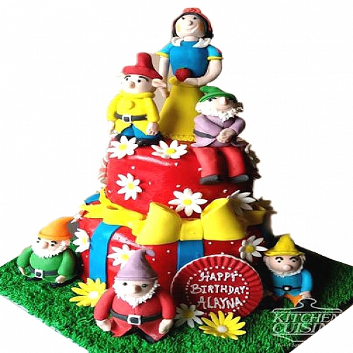 7Lbs Snow White Tale Cake - Kitchen Cuisine