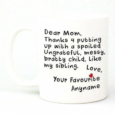 Thank You Mom - Personalised Mug