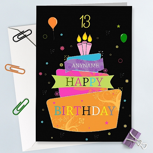 Birthday Celebrations-Personalised Card