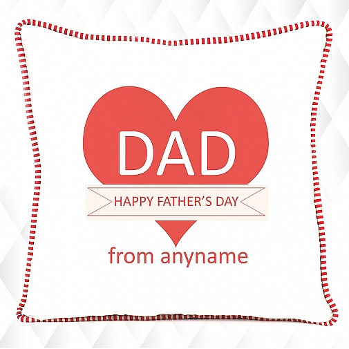 Dad Happy Father's Day - Personalised Cushion