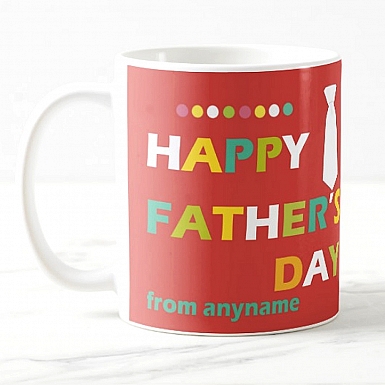 Father's Day Tie-Personalised Mug