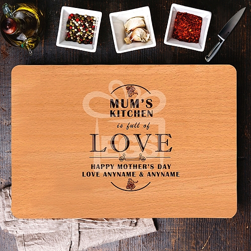 Full of Love Mum's Kitchen Chopping Board
