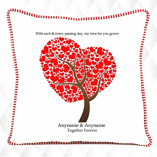 Growing Love-Personalised Cushion