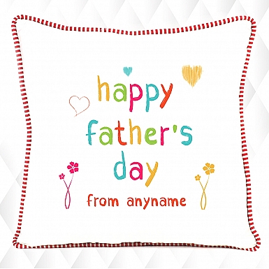 Happy Fathers day - Personalised Cushion